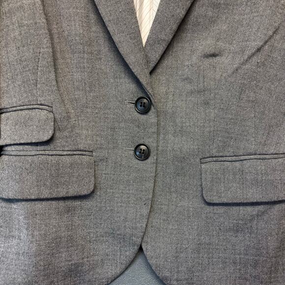 H&M Tailored Gray Blazer – Women’s Size 4 Career Work Jacket Lightweight Modern - Picture 8 of 14